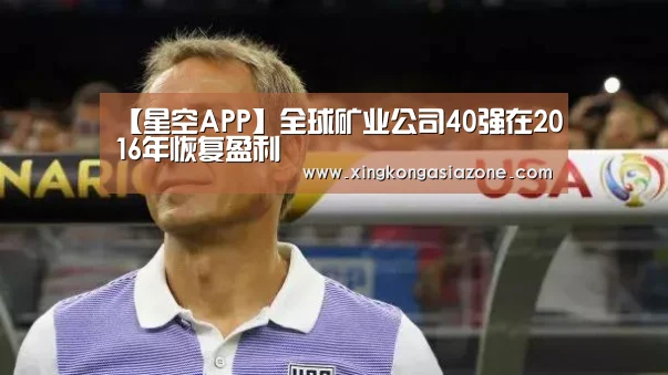 【星空APP】全球矿业公司40强在2016年恢复盈利(图2) 星空下载